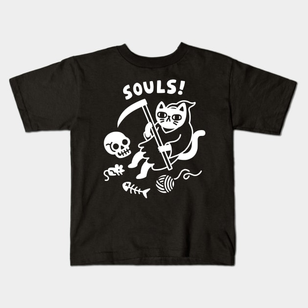 Death Cat Kids T-Shirt by Jurou